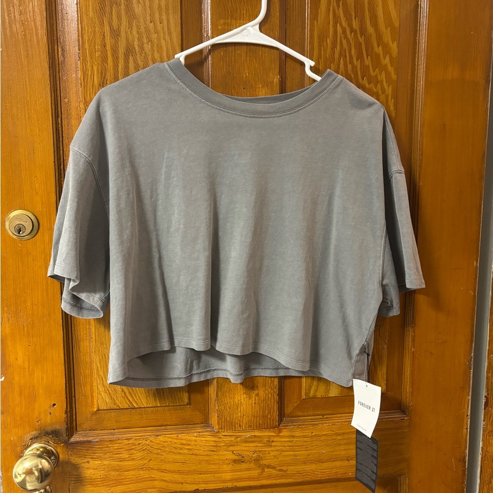 Gray Women's Crop Top
